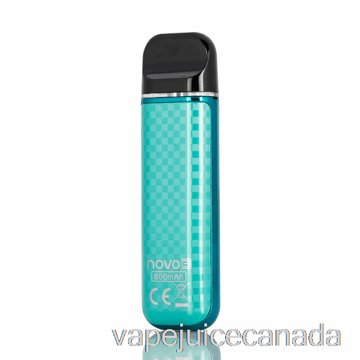 Vape Disposable Canada SMOK NOVO 3 25W Pod System Peacock Blue Carbon Fiber